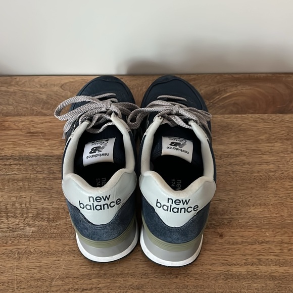 New Balance Navy Blue 574 Sneakers - Picture 3 of 8